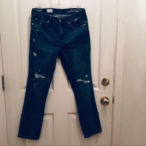 Gap Real Straight distressed jean